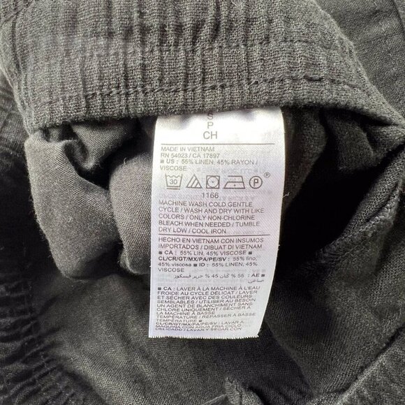 Old Navy High Rise Linen Blend Shorts in Black Jack - Picture 9 of 10